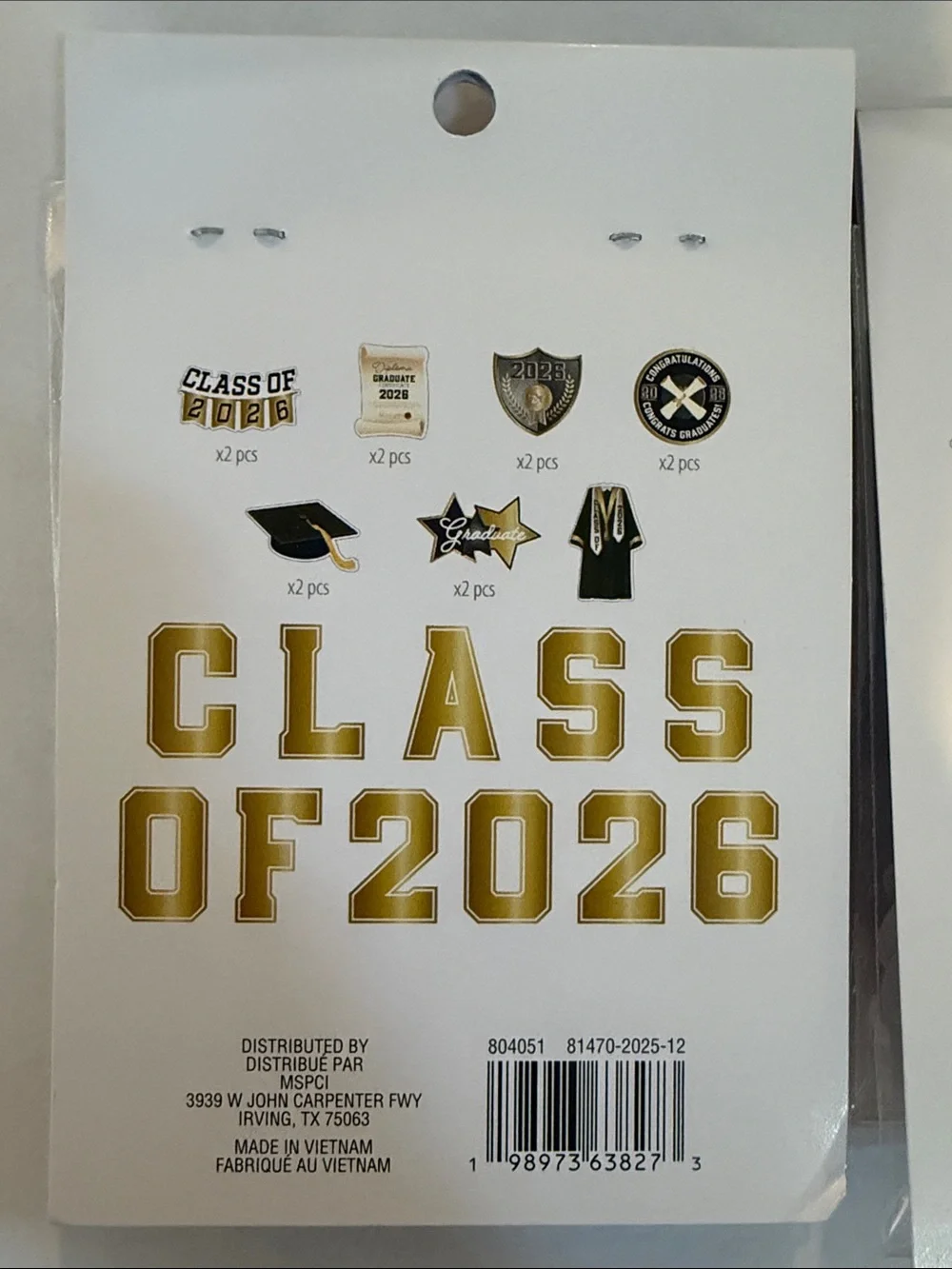Bundle of Recollections Graduation Sticker Packs - Black, Gold, White